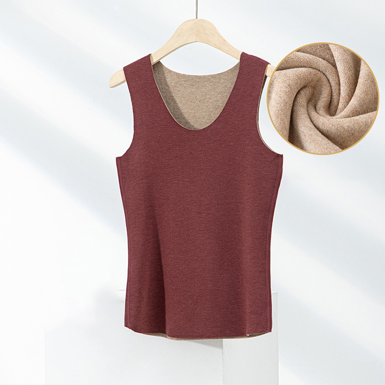 Women Winter Velvet Thermal Vest