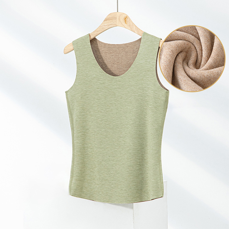 Women Winter Velvet Thermal Vest