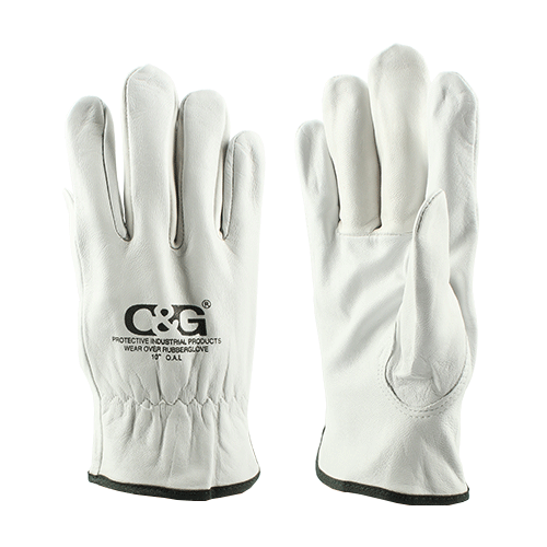 Leather work gloves