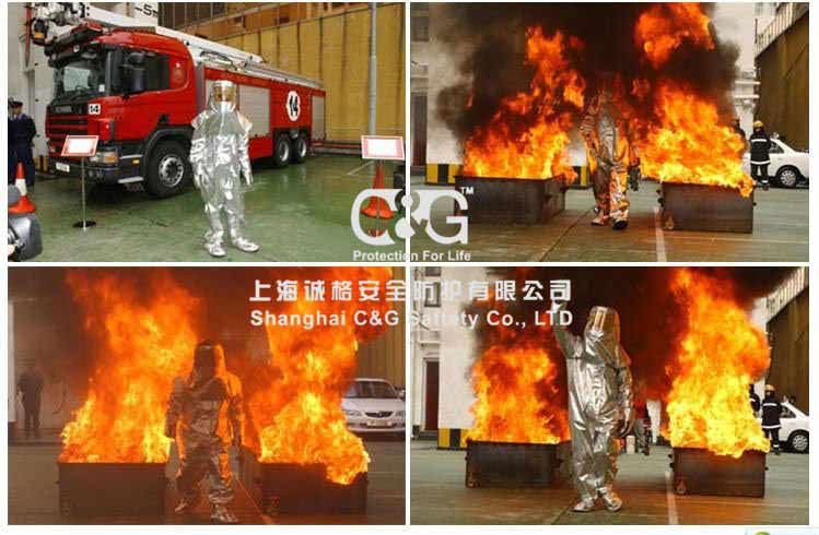 Aluminized Fire Suit heat resistant clothing fireproof suit