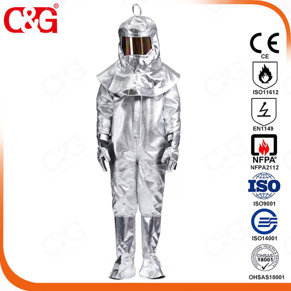 Aluminized coverall/suit 10H