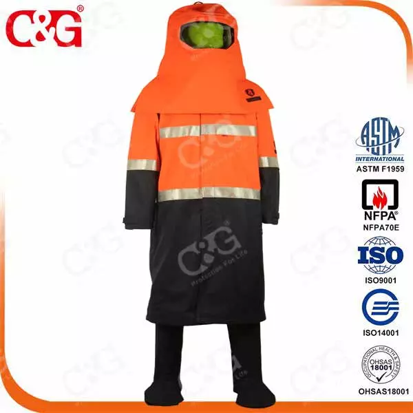 ASTM F1959 Cat IV 55cal/cm2 arc flash suit against electrical arc harm
