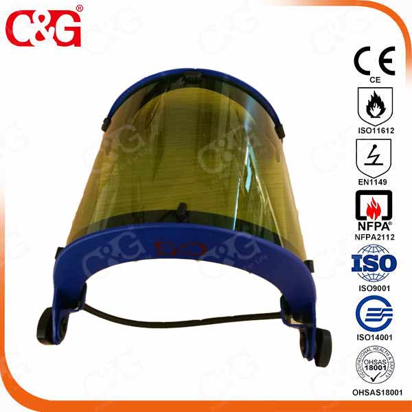 8Cal and 10cal Arc Face Shield and face shield mask