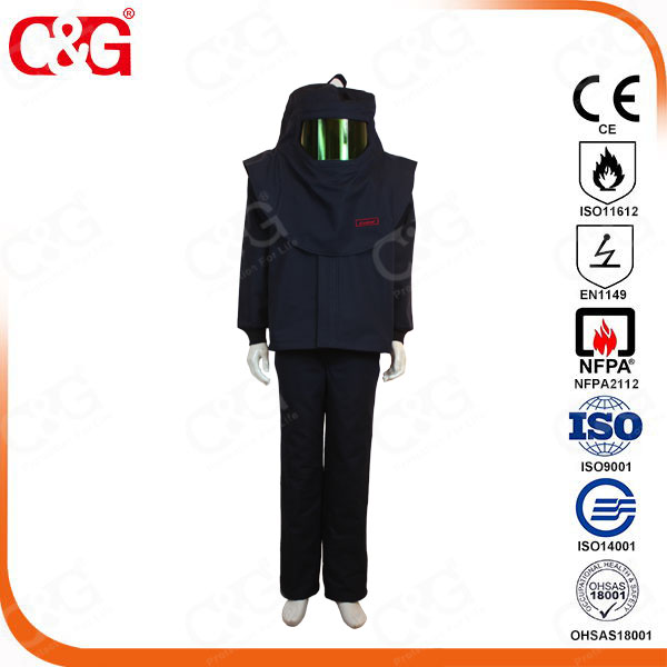 40CAL ARC FLASH protection suit electrician uniform from chinese manufacturer