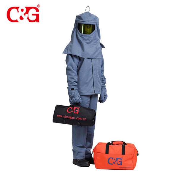 wholesale price 40cal arc flash protective fire resistant bib jacket pants & hood