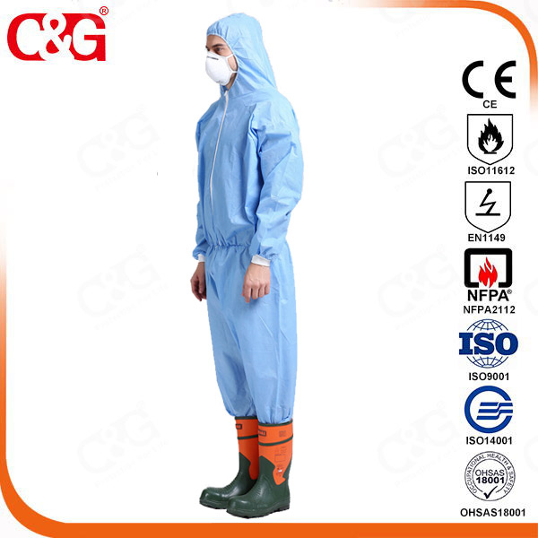 Solid particulates Protective clothing