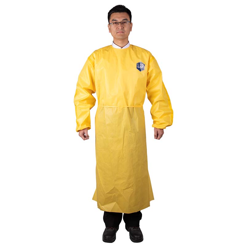 Chemical protective apron with back wear CG300BA1