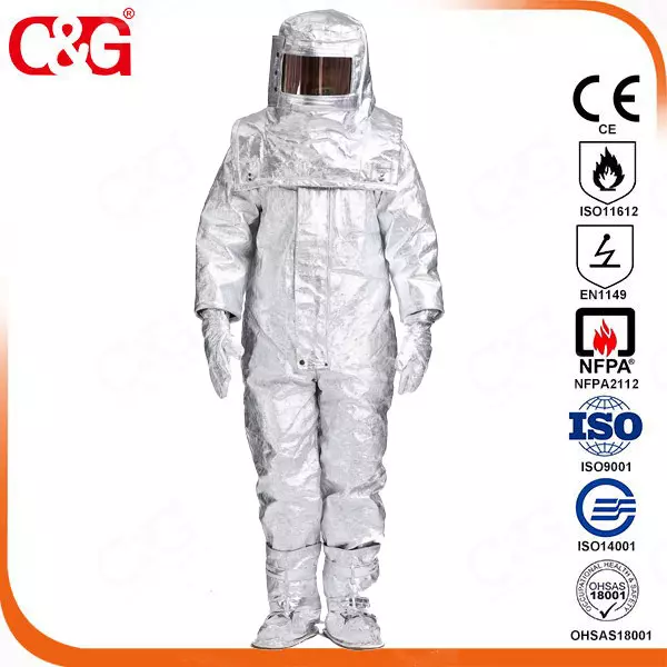 C&G Safety's aluminized clothing Withstand high-heat up to 1600℃