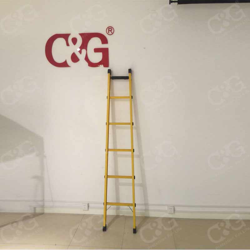 FRP electric step ladder lift,industrial single straight insulating