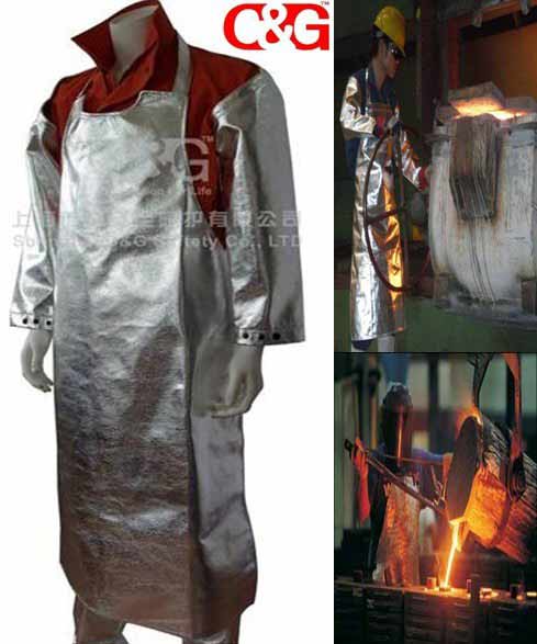 Aluminized Fire Suit heat resistant clothing fireproof suit