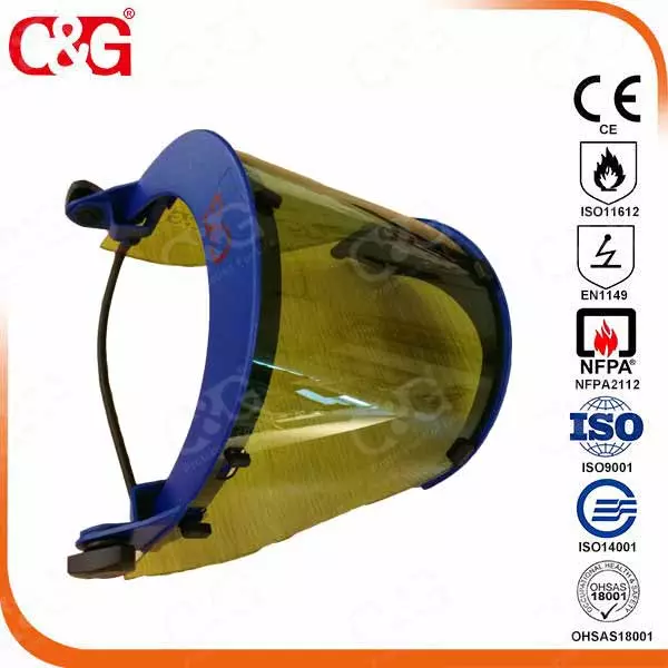 8Cal and 10cal Arc Face Shield and face shield mask