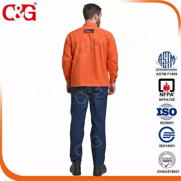 Category2 12cal/cm2 arc flash protective clothing