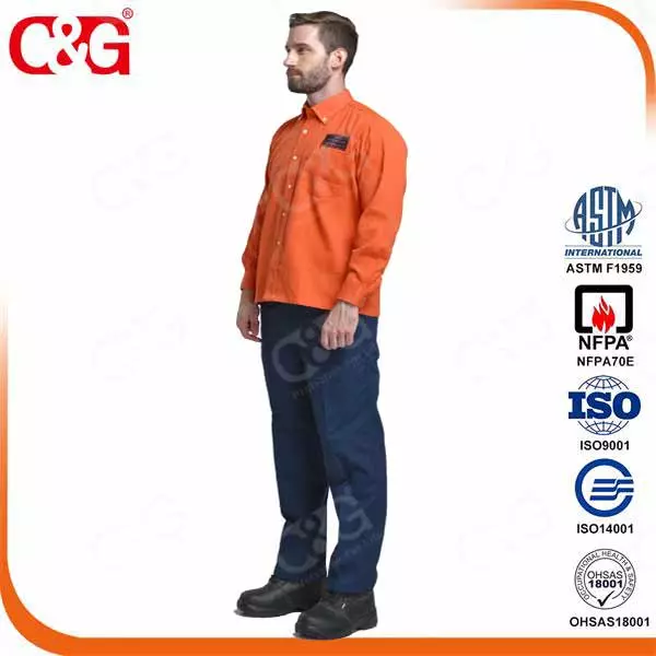 Category2 12cal/cm2 arc flash protective clothing