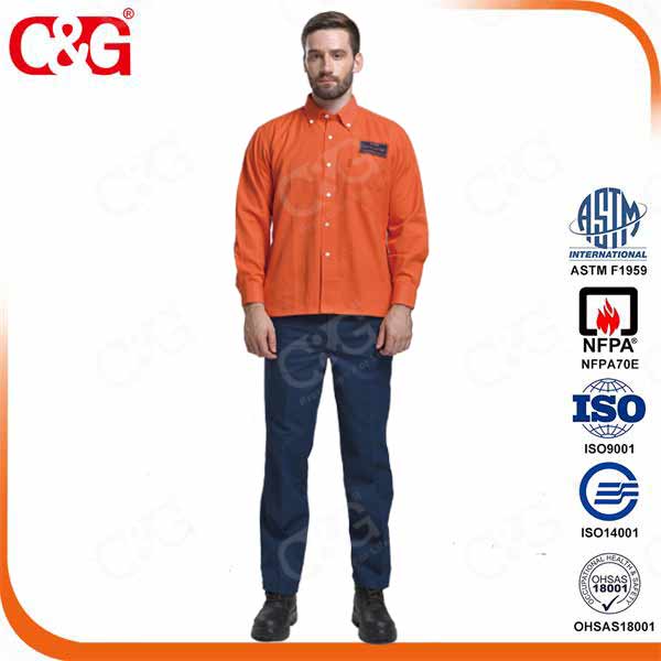 Cat III 33cal/cm2 Fr Arc Flash Protection Jacket and Pants Suit