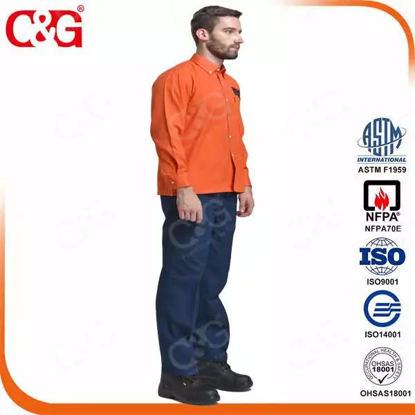 Category2 12cal/cm2 arc flash protective clothing