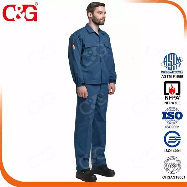 8. 7cal protera arc flash protection jacket with dark blue