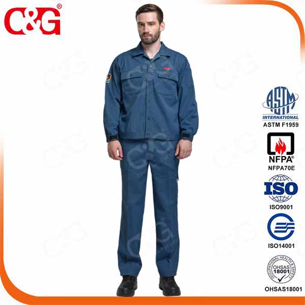 8. 7cal protera arc flash protection jacket with dark blue