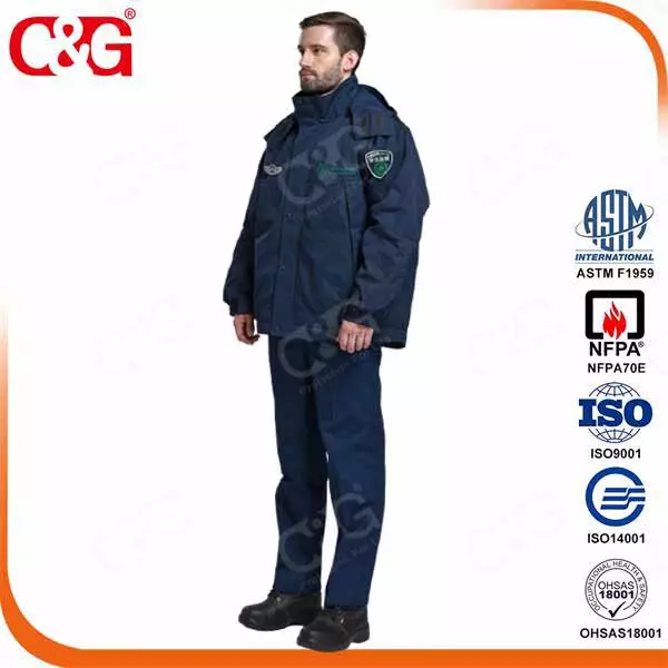 Arc Flash Protection Winter Jacket Working Uniform Workwear 12Cal