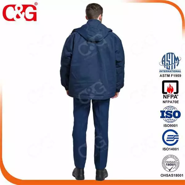 Arc Flash Protection Winter Jacket Working Uniform Workwear 12Cal