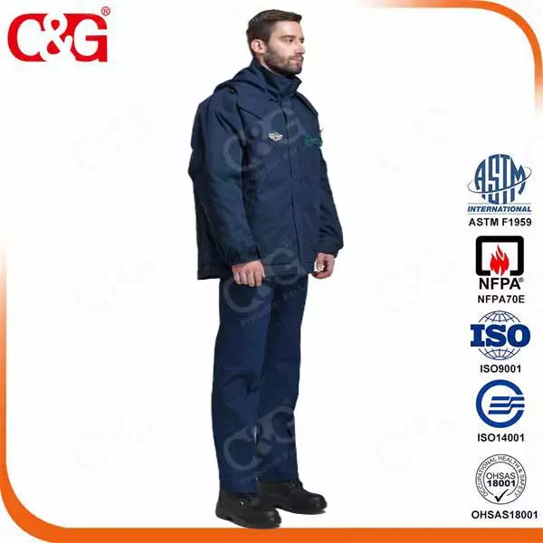 Arc Flash Protection Winter Jacket Working Uniform Workwear 12Cal