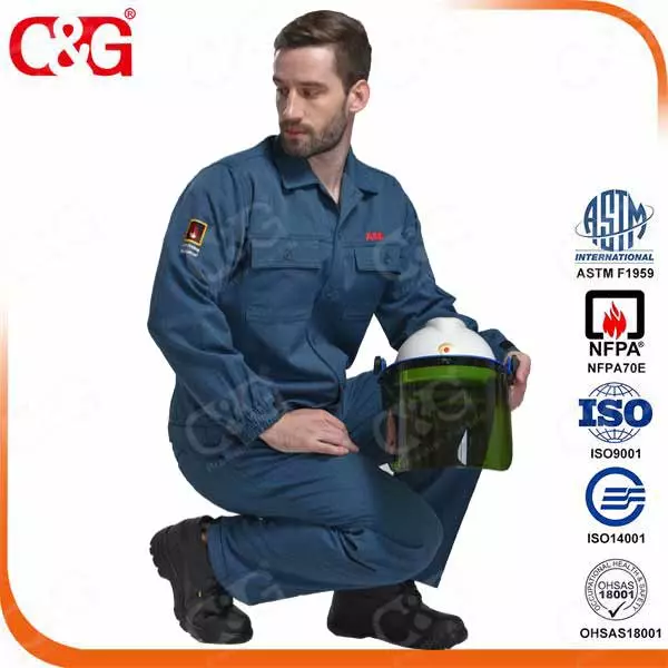 8. 7cal protera arc flash protection jacket with dark blue