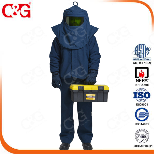 Cat4 electrician uniform for 40cal/cm2 Arc Flash Protection