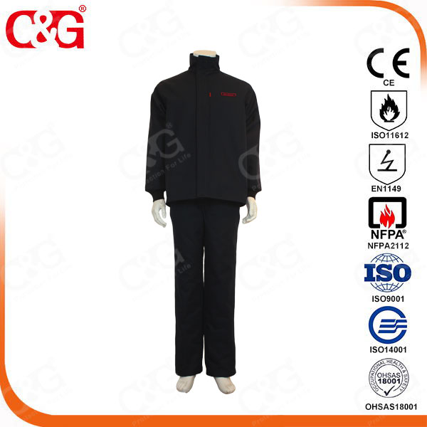40CAL ARC FLASH protection suit electrician uniform from chinese manufacturer