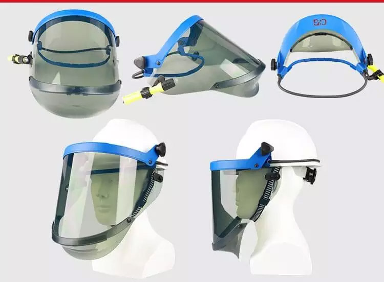 12 Cal Arc Flash Protection Face Shield Unit