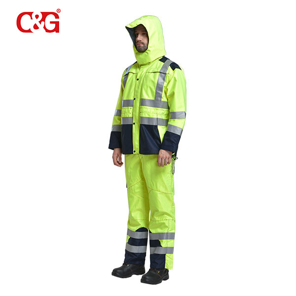 Flame Resistant Anti-Arc Anti-Static Hi Vis Waterproof Jacket/Coat