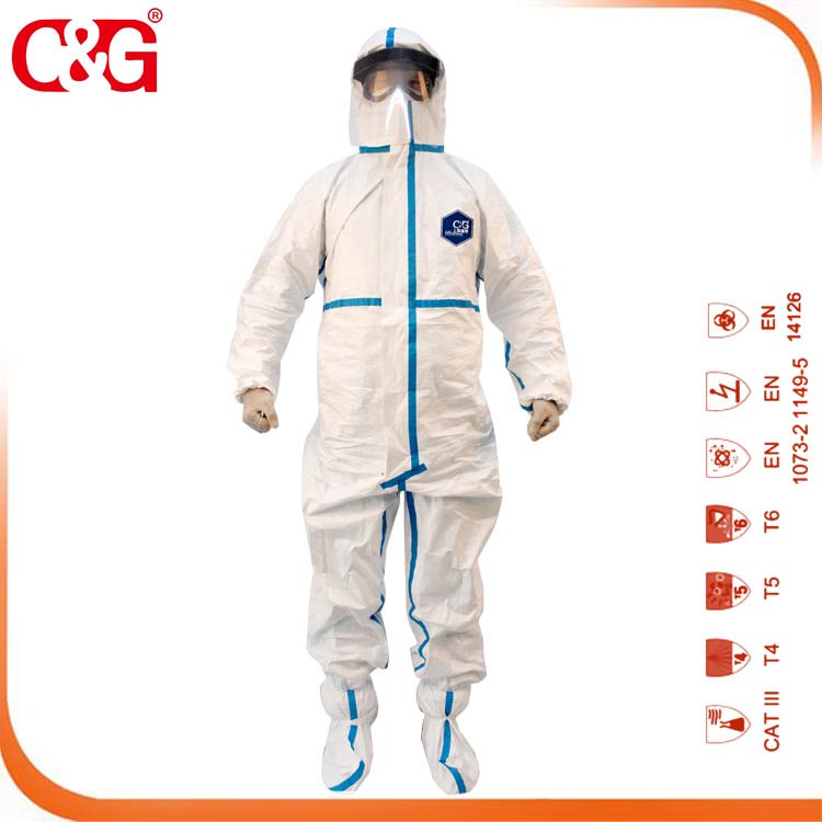 Chemical/Hazmat Protection, Hooded Protective Suits, Medical Protective