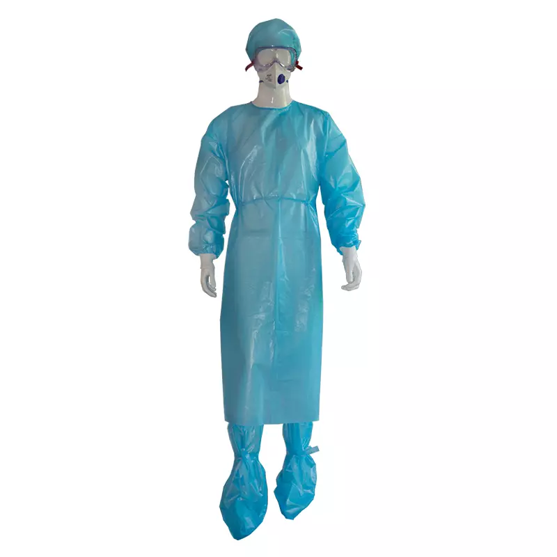 PP with PE Coated Non-Woven Isolation Gown