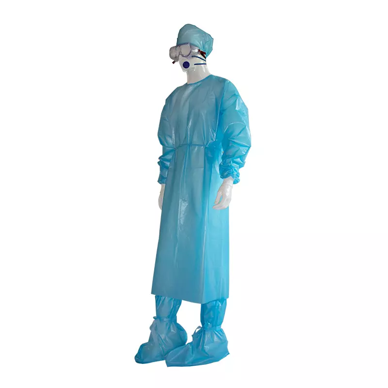 PP with PE Coated Non-Woven Isolation Gown