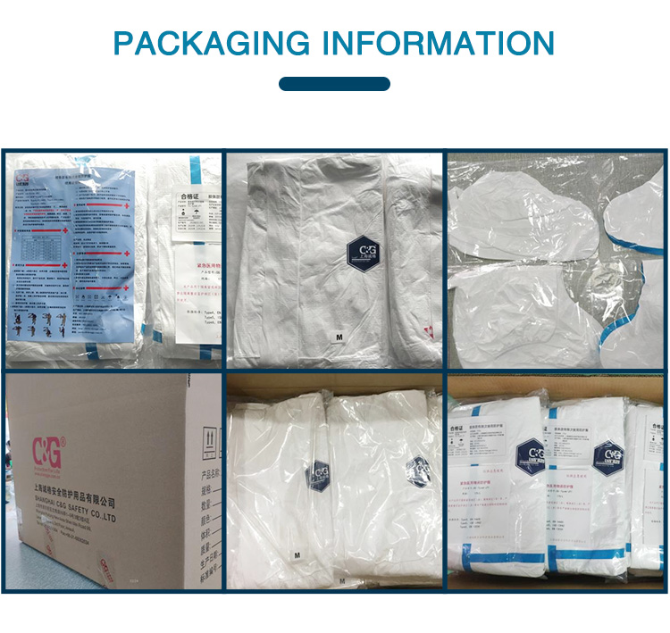 Microporous laminate film Isolation with knitted cuffs C&G Safety