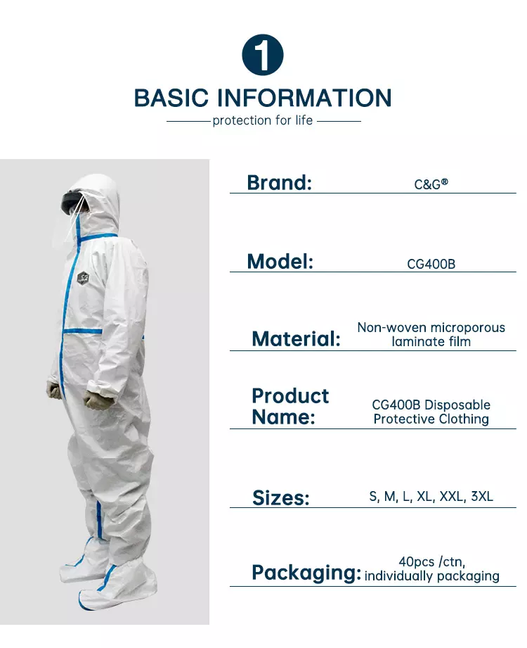 CG400B Disposable Protective Clothing