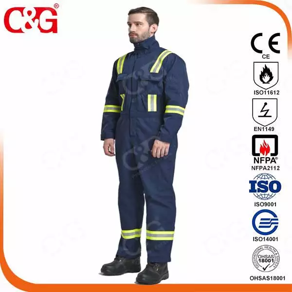 320g 100% cotton fire-resistant protection coverall