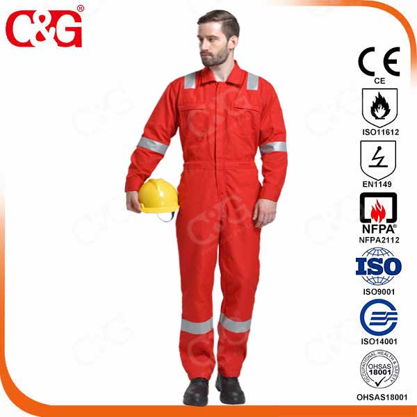 fire resistant Aramid coverall for oil and gas