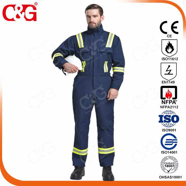 320g 100% cotton fire-resistant protection coverall