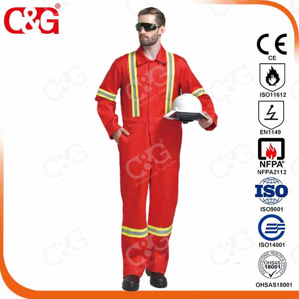 Flame resistant 4. 5OZ Aramid IIIA coverall