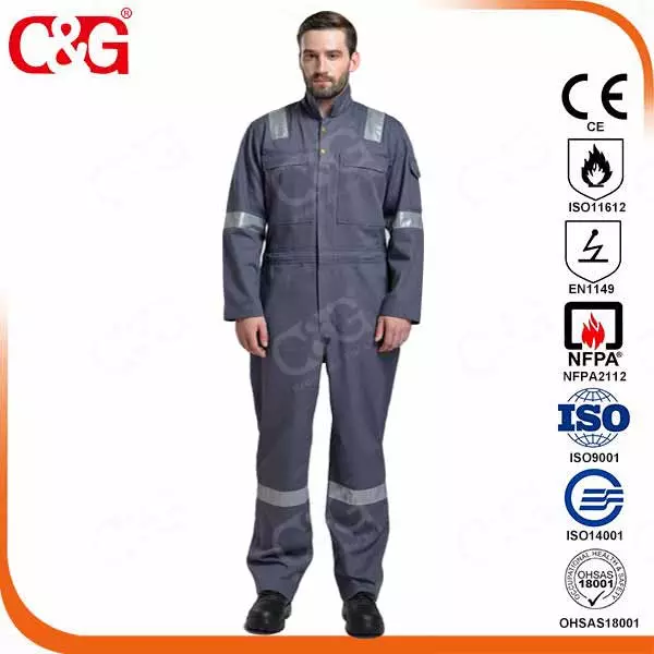 100% FR Cotton safety coverall