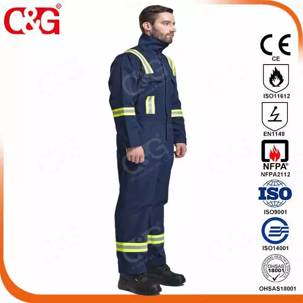 320g 100% cotton fire-resistant protection coverall