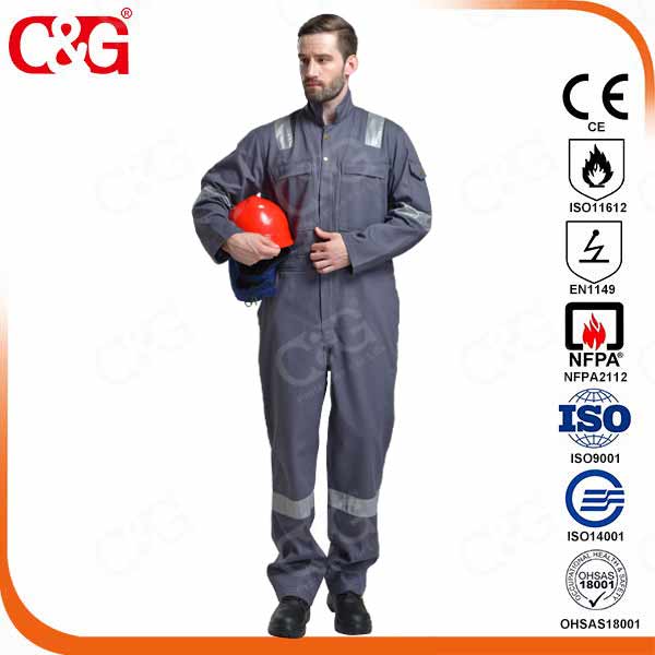 100% FR Cotton safety coverall