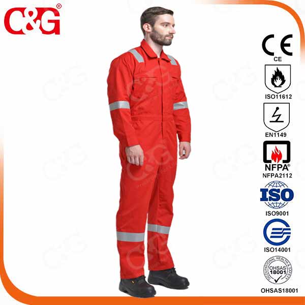 fire resistant Aramid coverall for oil and gas