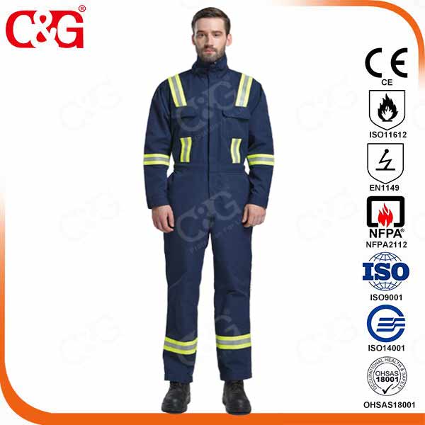 320g 100% cotton fire-resistant protection coverall