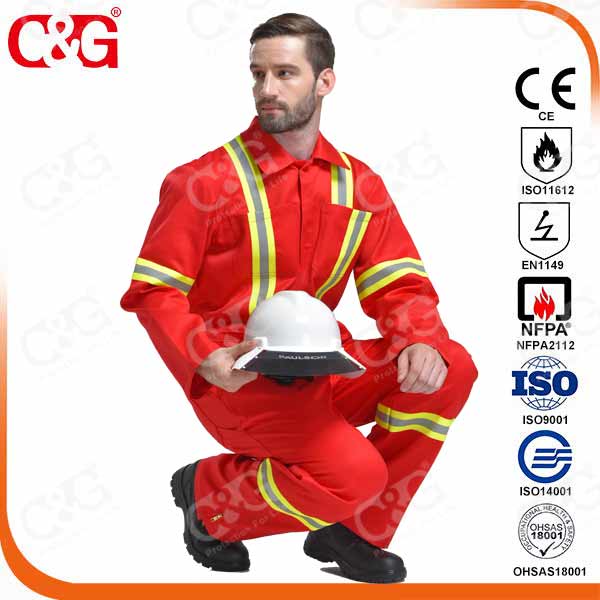 Flame resistant 4. 5OZ Aramid IIIA coverall