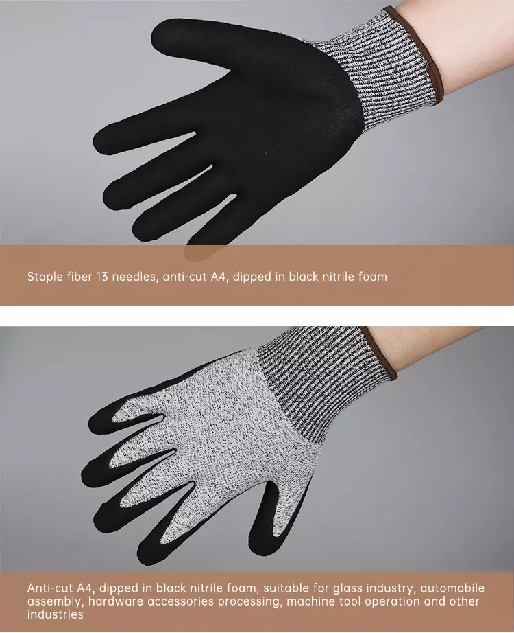 Nitrile Foam Cut Resistant Gloves
