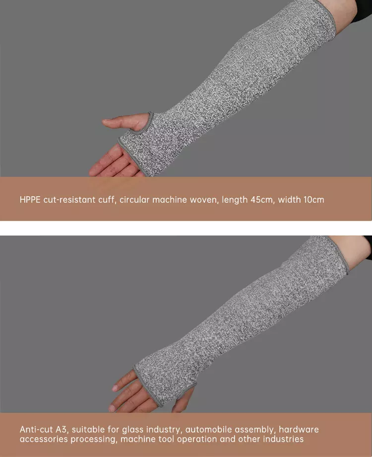 HPPE Cut Resistant Sleeves