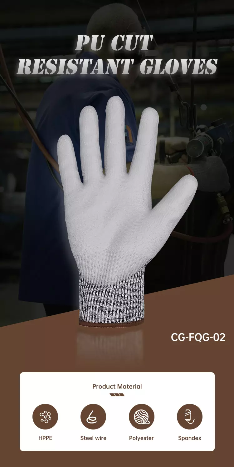 PU Cut Resistant Gloves