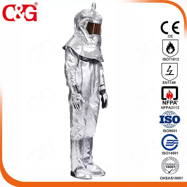 Aluminized coverall/suit 10H