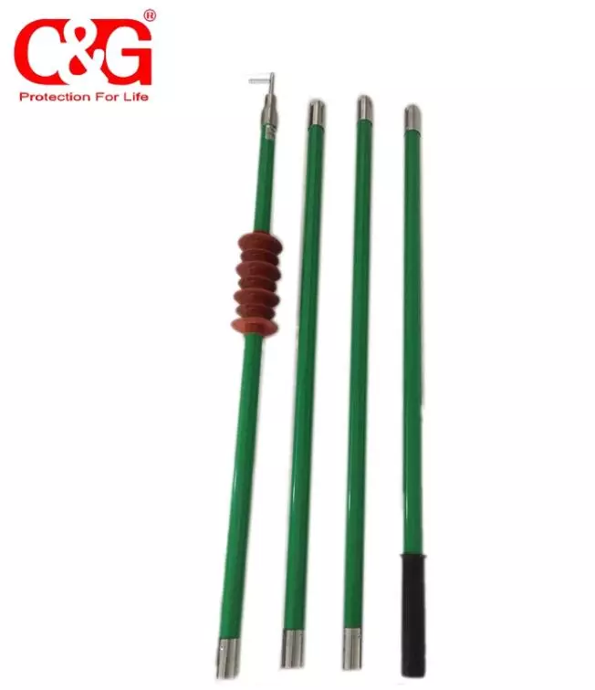 Green High Voltage Fiberglass Hot Stick