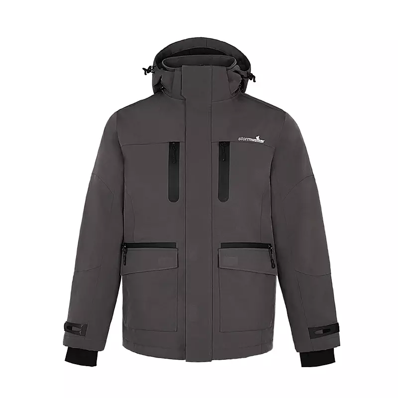 Far-infrared high-efficiency thermal detachable Outdoor jacket(Knight Grey)